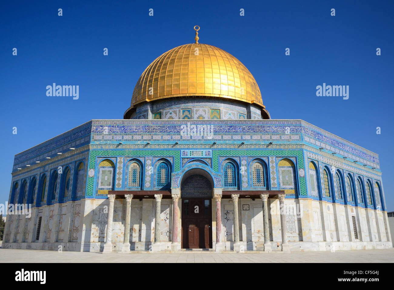 Haube des Felsens in Jerusalem, Israel. Stockfoto