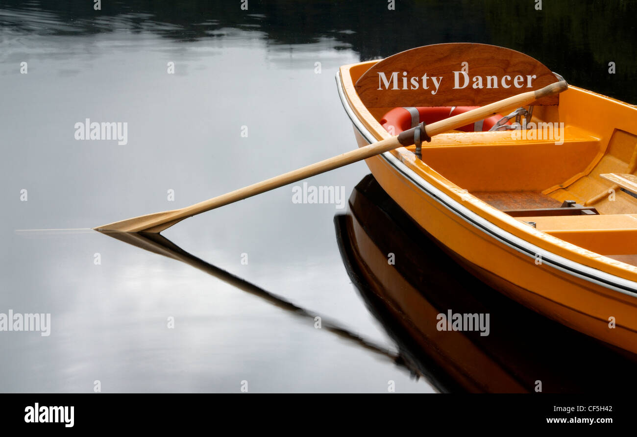 Detail eines Bootes auf Grasmere. Stockfoto