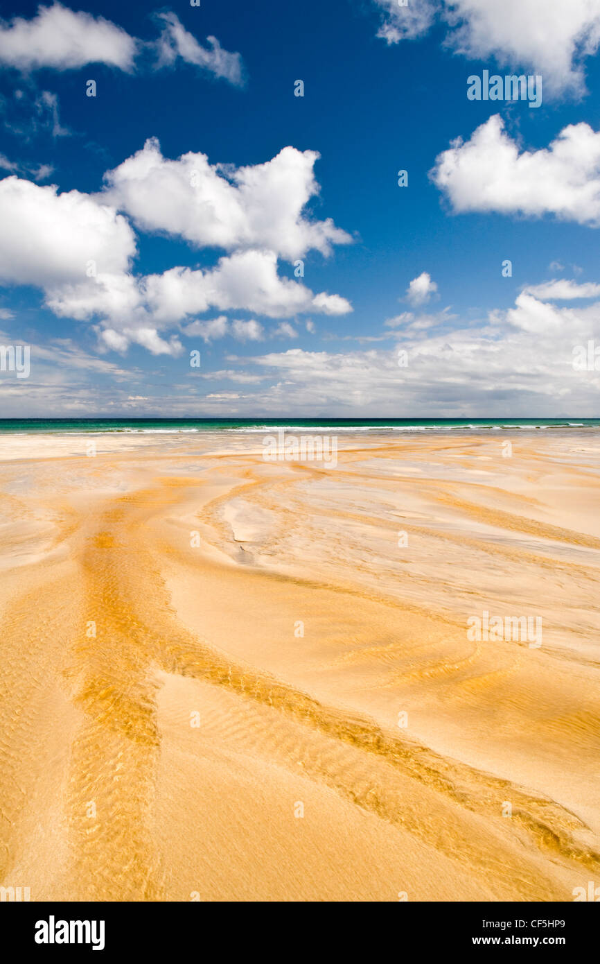 Ein perfekter Sommertag an Garry Strand in der Isle of Lewis. Stockfoto