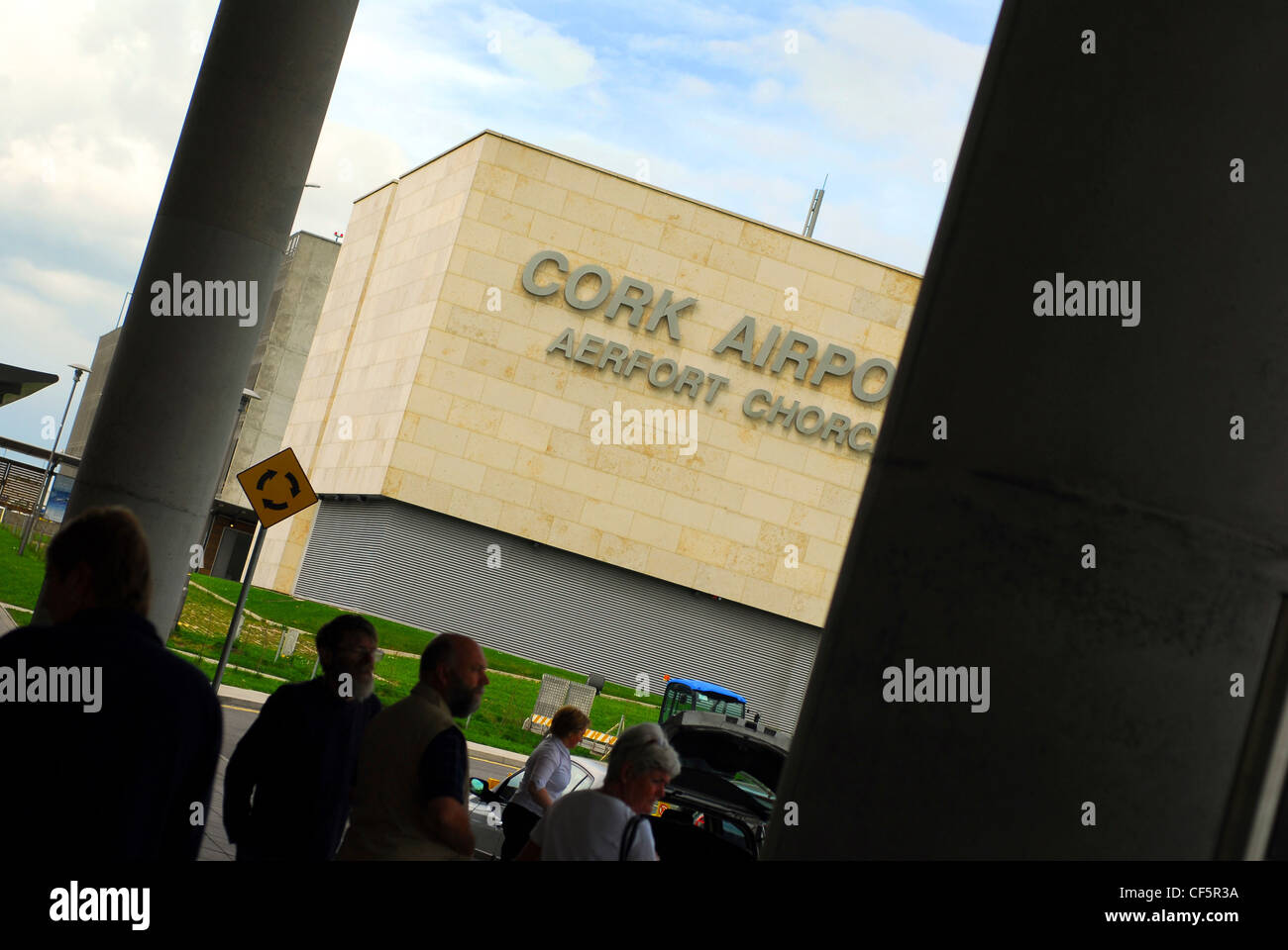 Tagsüber Blick auf das äußere des Flughafen Cork. Stockfoto