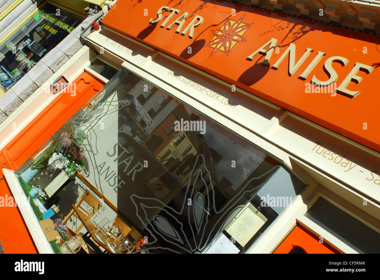 Außenansicht des Sternanis Restaurants in Cork. Stockfoto