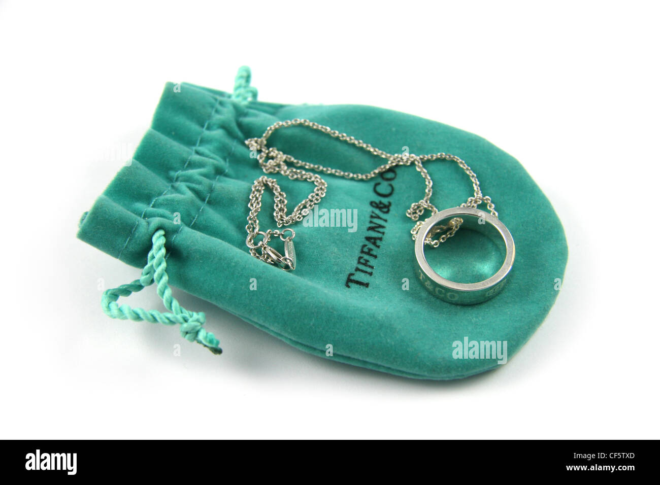 Fake Tiffany & Co. Schmuck. Stockfoto