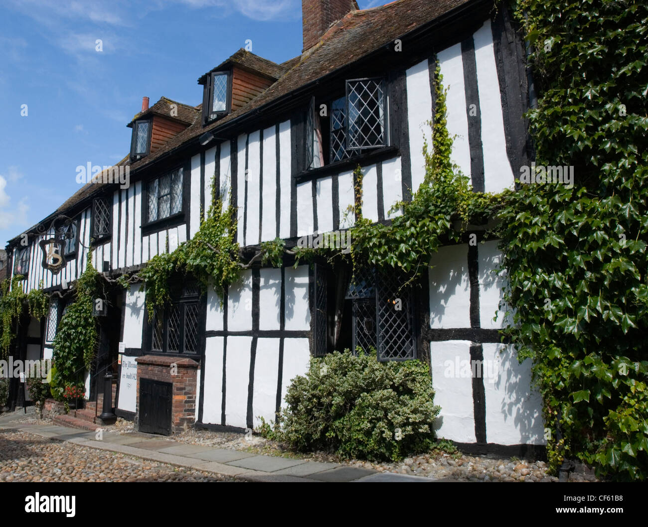 Exterieur des Mermaid Inn. Stockfoto