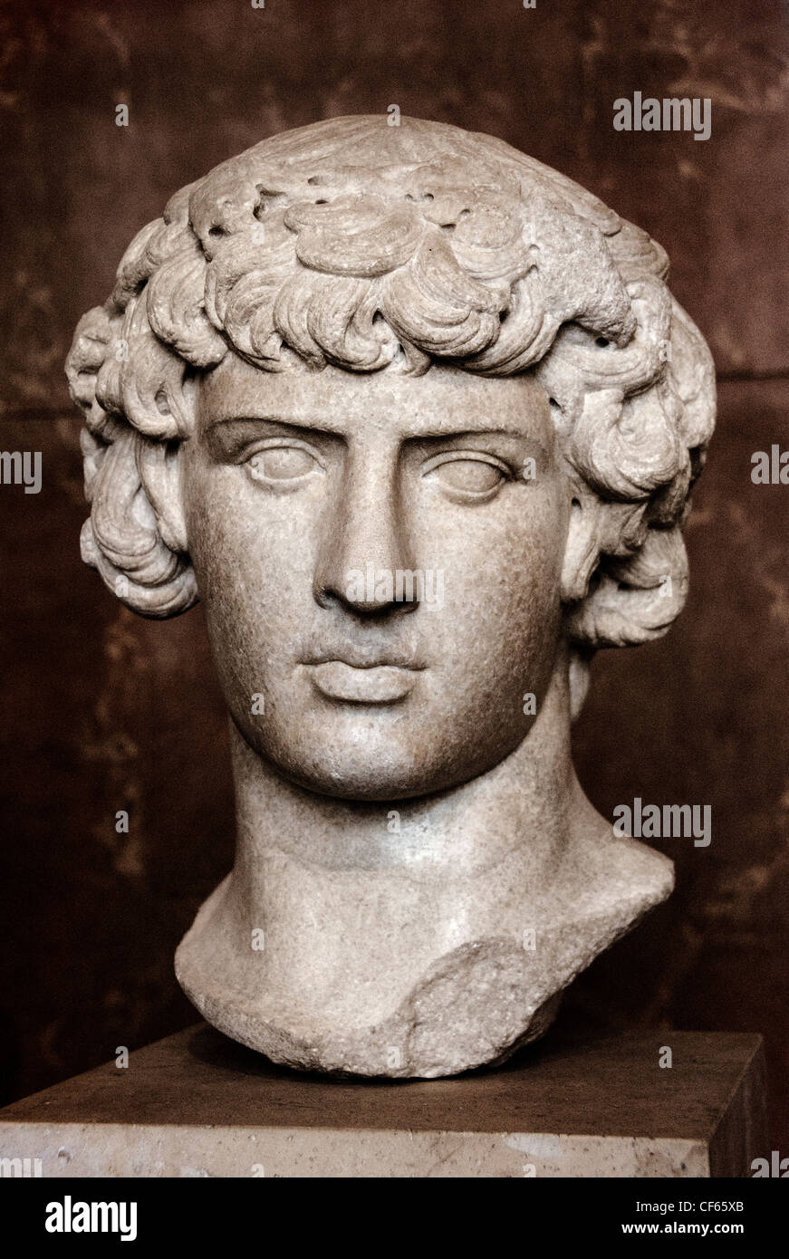 Antinoos 111-130 n. Chr. Bithynian Jugend und der Favorit des römischen Kaisers Hadrian römischer Rom Italien Italienisch Stockfoto