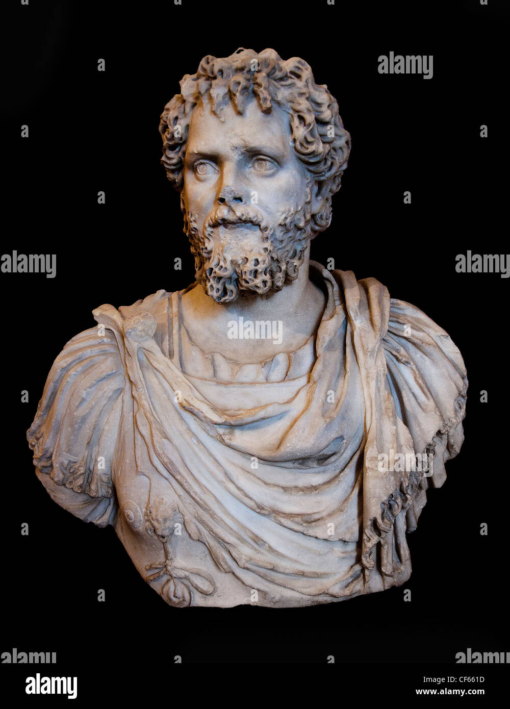 Kaiser Septimius Severus 193-211 n. Chr. römische Rom Italien Italienisch Stockfoto