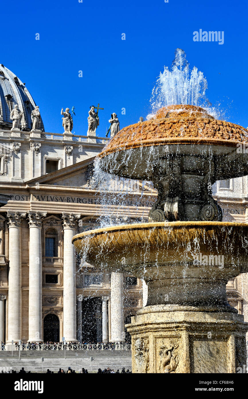 Petersplatz, Vatikan, Rom, Italien. Stockfoto