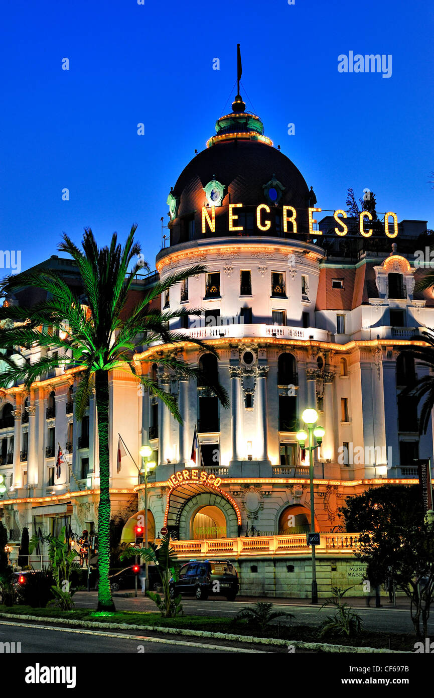 Negresco Hotel, Nizza, Frankreich. Stockfoto