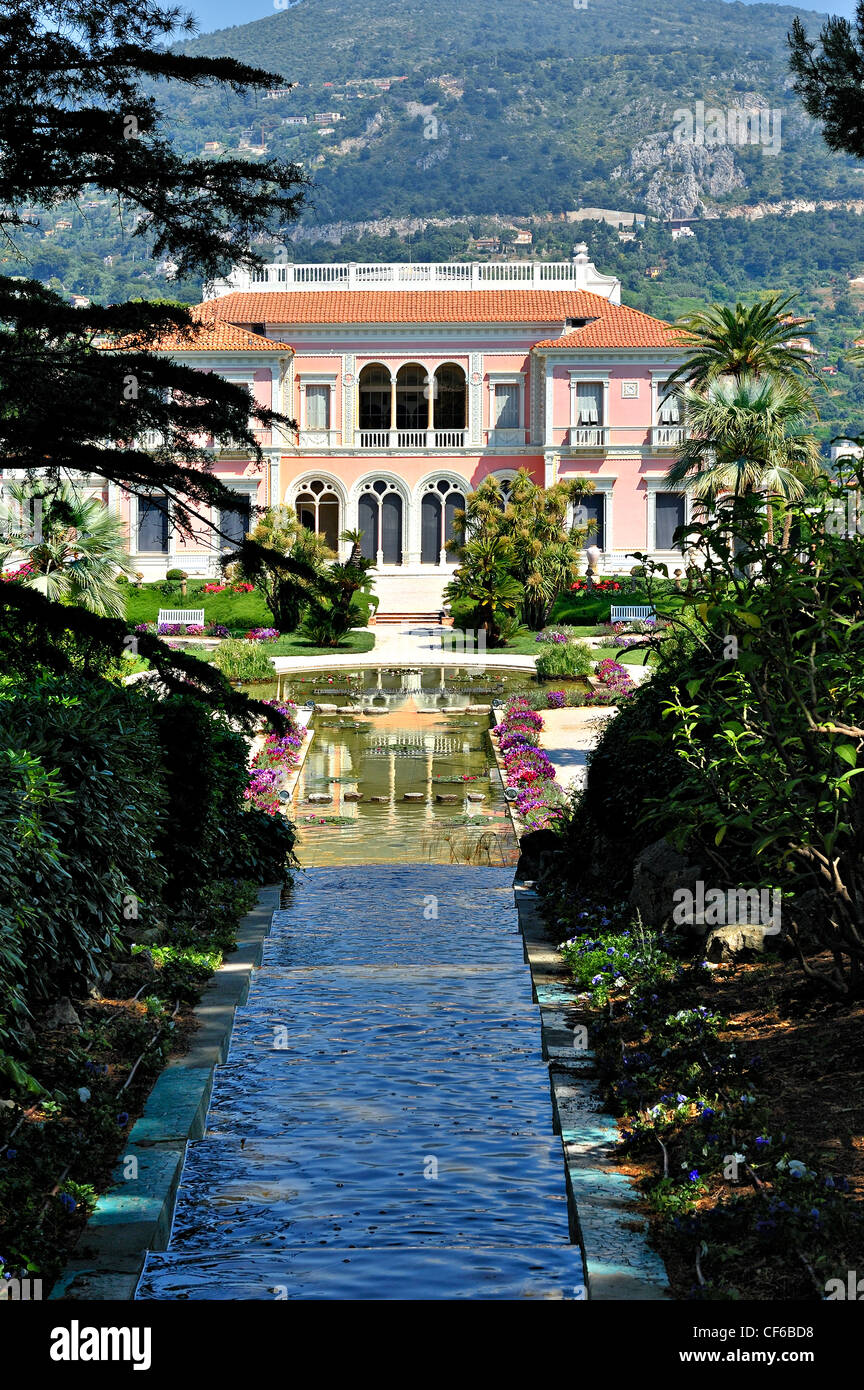 Villa Ephrussi de Rothschild, Saint-Jean-Cap-Ferrat, Frankreich. Stockfoto