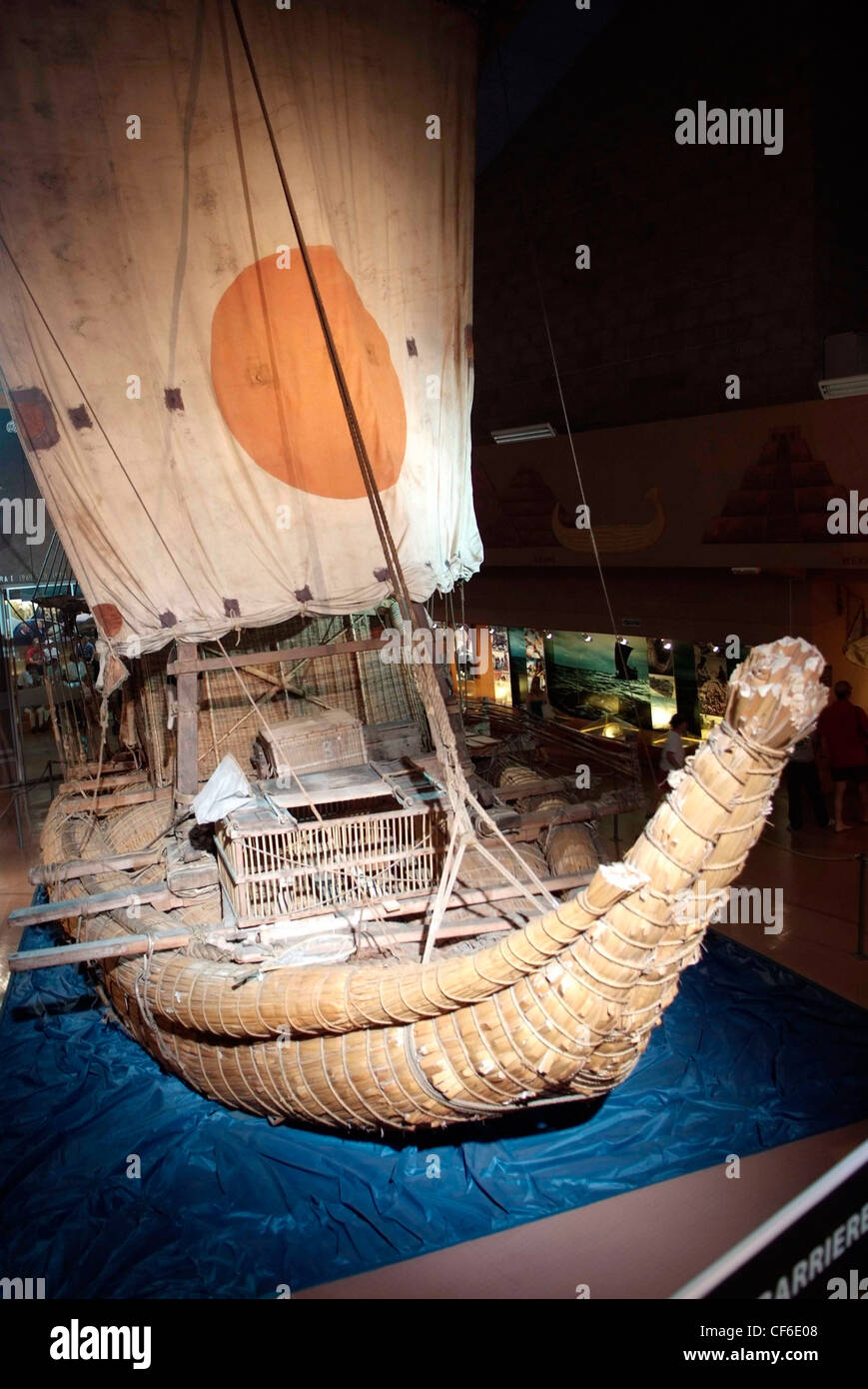 Norwegen Oslo das Kon-Tiki-Museum, Bygdøy beherbergt Schiffe und Karten von der Kon-Tiki-Expeditionen von Thor Heyerdahl explorer Stockfoto Norwegen Oslo das Kon-Tiki-Museum, Bygdøy beherbergt Schiffe und Karten von der Kon-Tiki-Expeditionen von Thor Heyerdahl explorer Stockfoto