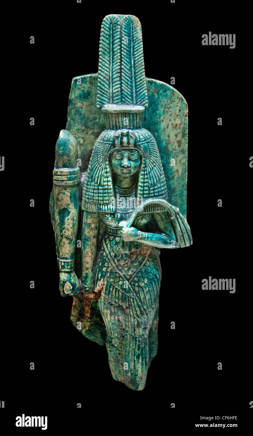 Königin Teje, die Chancen des Königs Amenophis III 1391-1353 V.u.z. glasierte Oapstone Speckstein Ägypten ägyptische Stockfoto