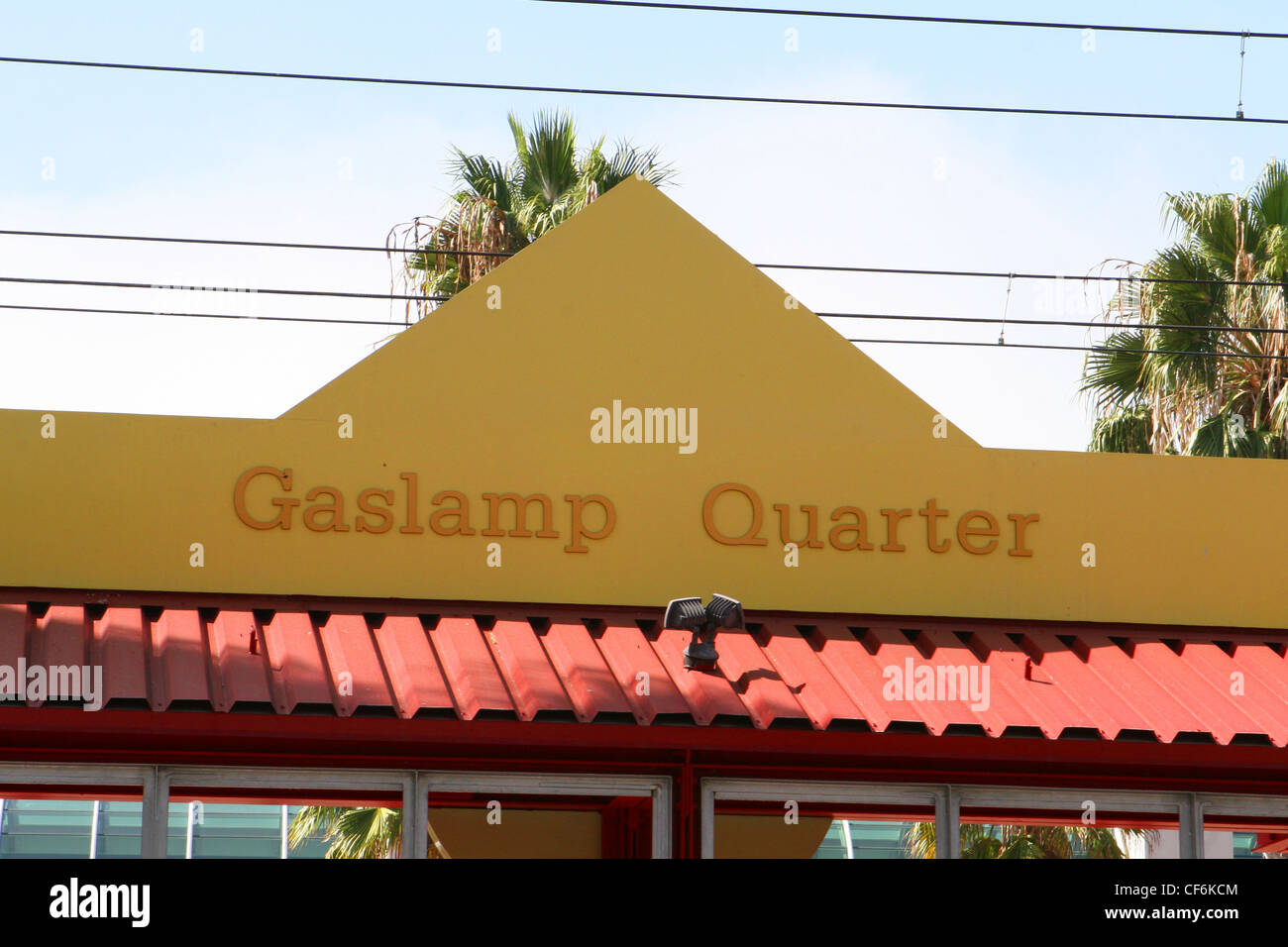 Gaslamp Quarter in San Diego, Kalifornien. Stockfoto