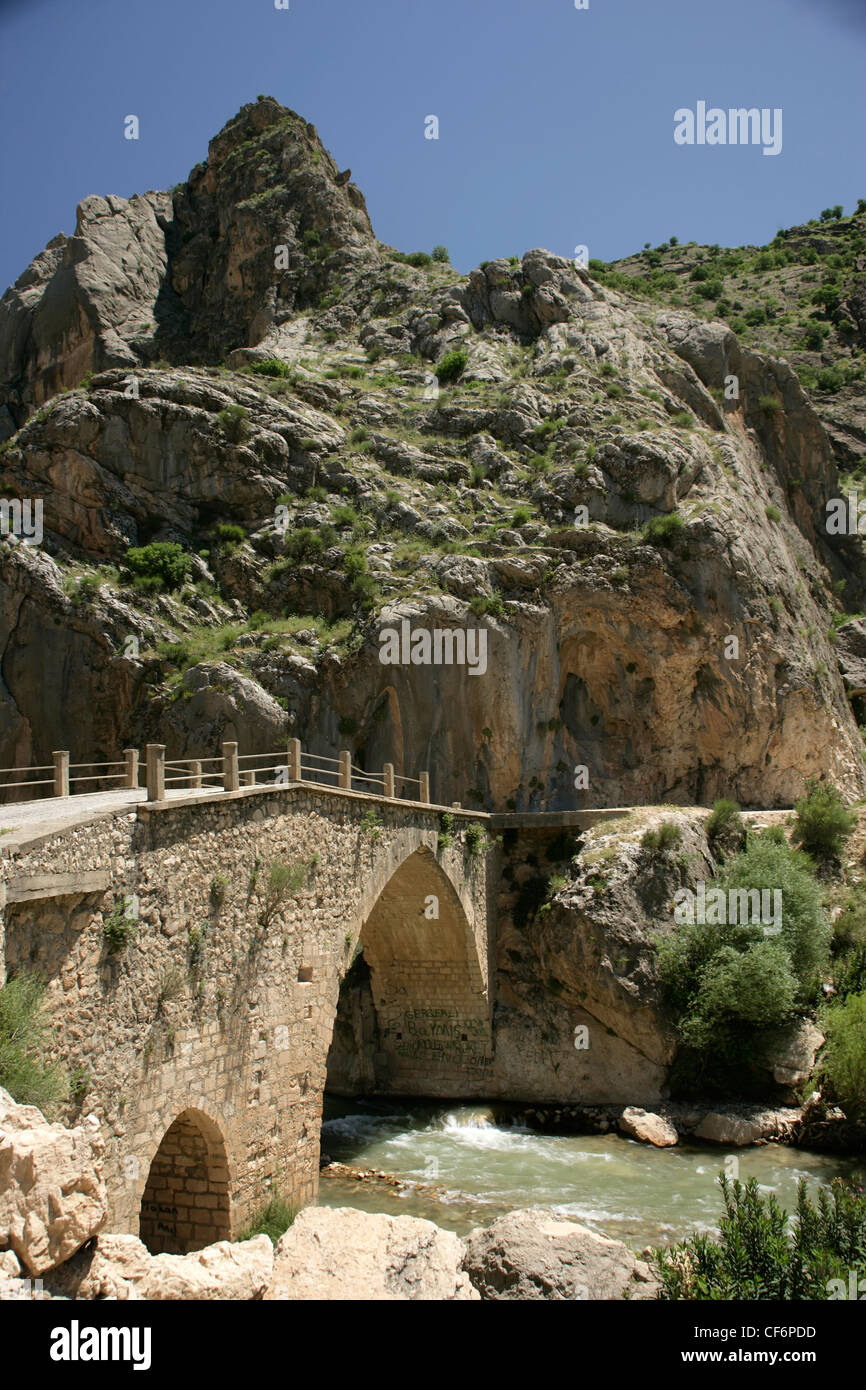 Selcuk Brücke, Schlafwagen Region, Adiyaman, Südosten der Türkei Stockfoto