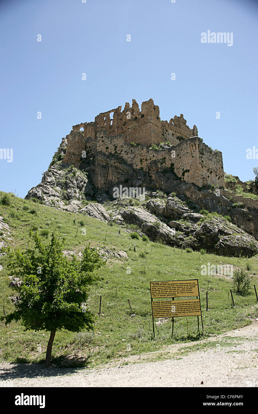 Eski Kahta (Yeni Kale) Burg, Schlafwagen Region, Adiyaman, Südosten der Türkei Stockfoto
