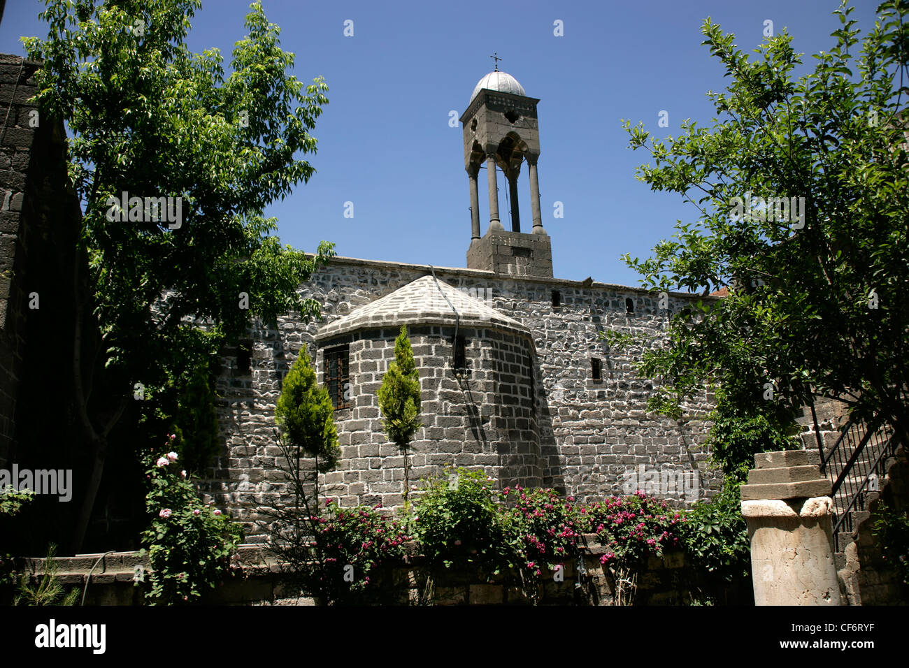 Südosten der Chaldäischen Kirche Mar Petyun, Diyarbakir, Türkei Stockfoto