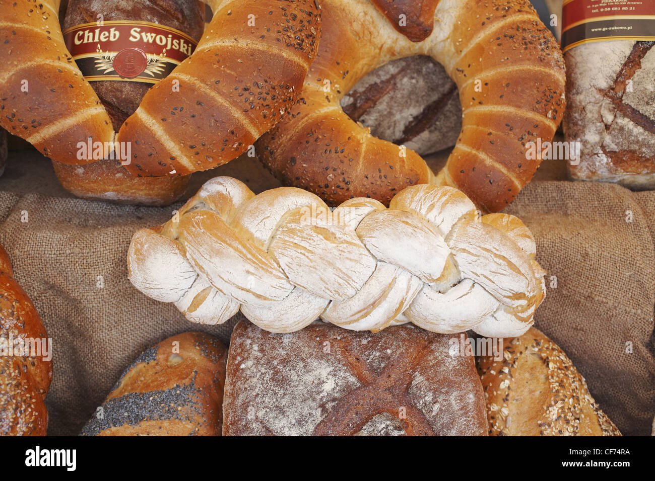 Traditionelle polnische Brot, Polen Stockfoto