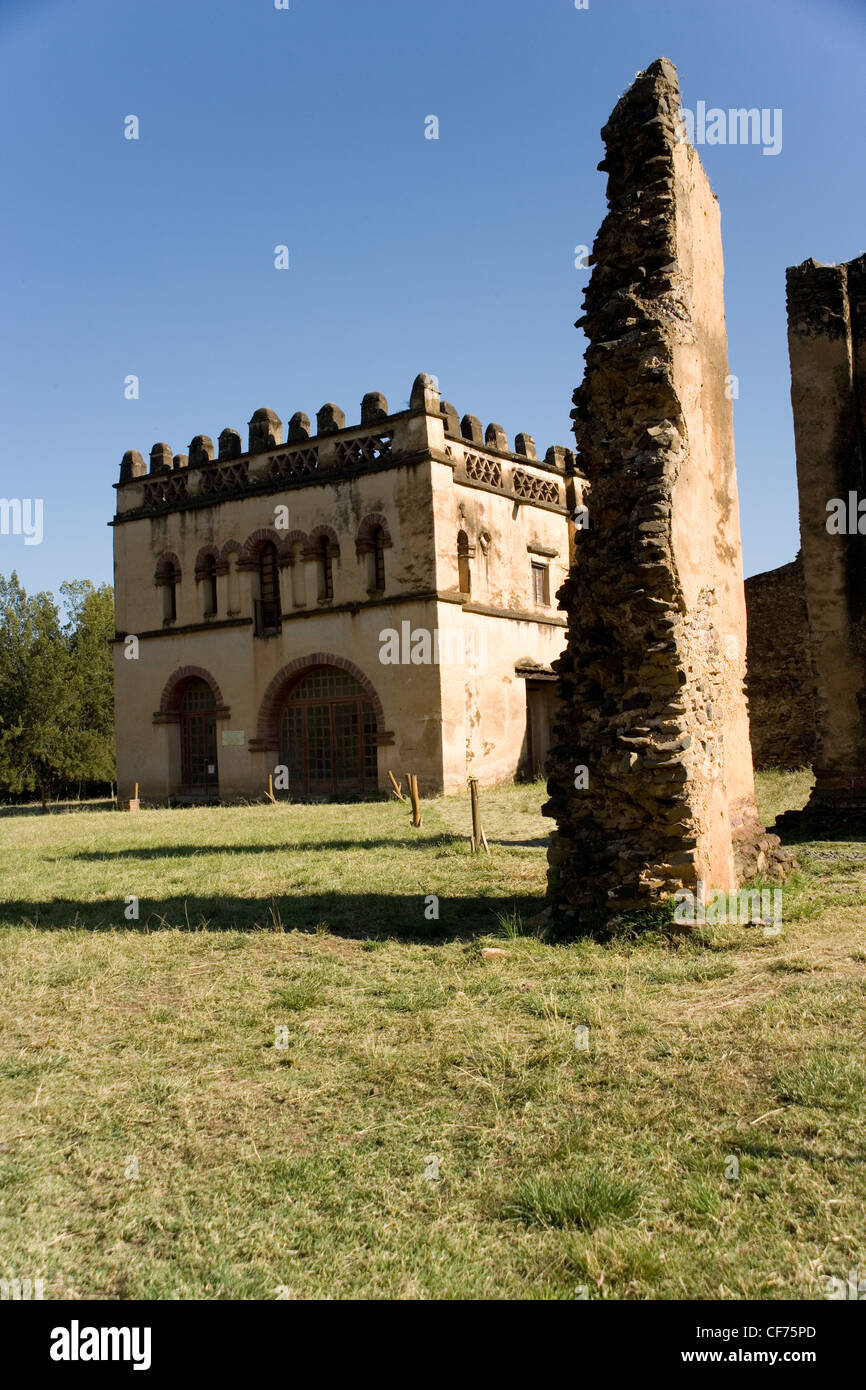 Mohanes Schloss Palast Iyasu im Royal Gehäuse in Gonder, Äthiopien Stockfoto