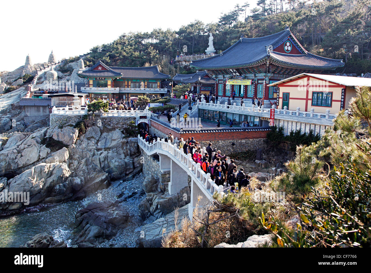 Haedong Yonggungsa buddhistischen Tempel in Busan, Südkorea Stockfoto