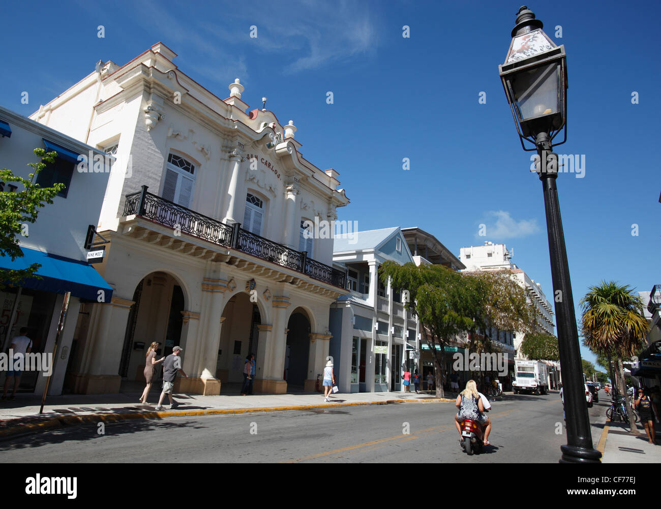 San Carlos kubanische Institut, Duval Street, Key West, Florida Stockfoto