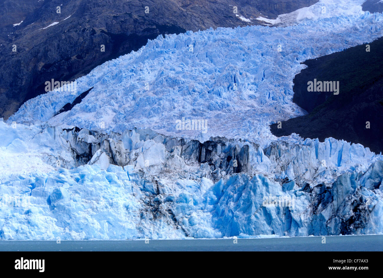Spegazzini Gletscher am Lago Argentino, Parque Nacional Los Glaciares, Patagonien, Argentinien. Stockfoto