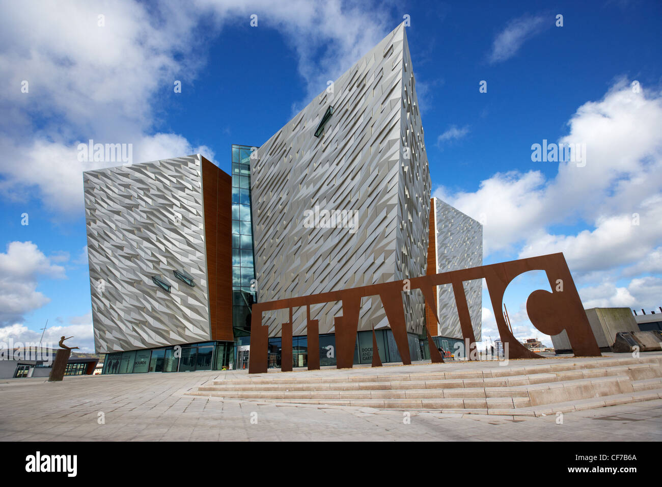 Titanic Signature building Museum titanic Viertel Belfast Nordirland Stockfoto