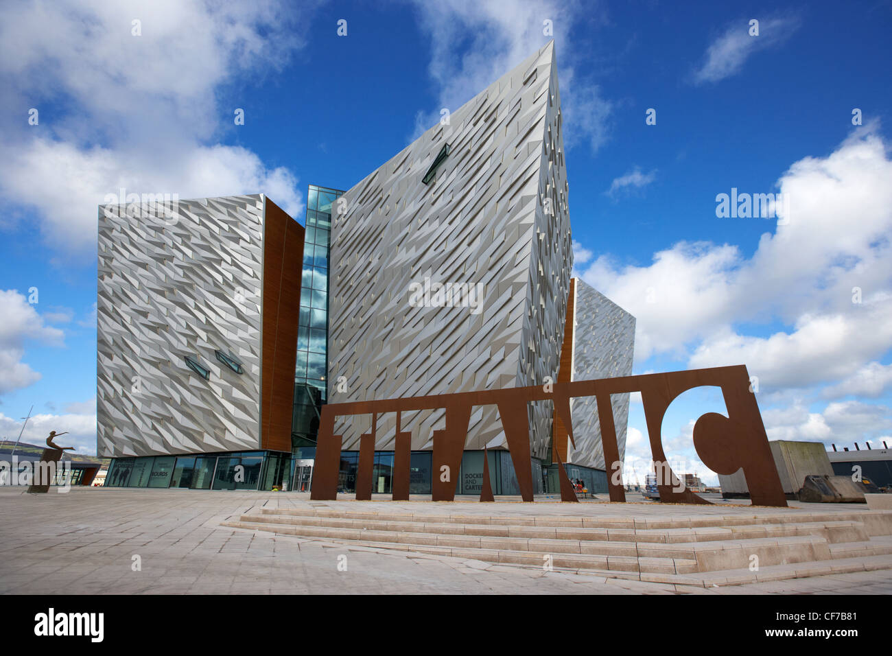 Titanic Signature building Museum titanic Viertel Belfast Nordirland Stockfoto