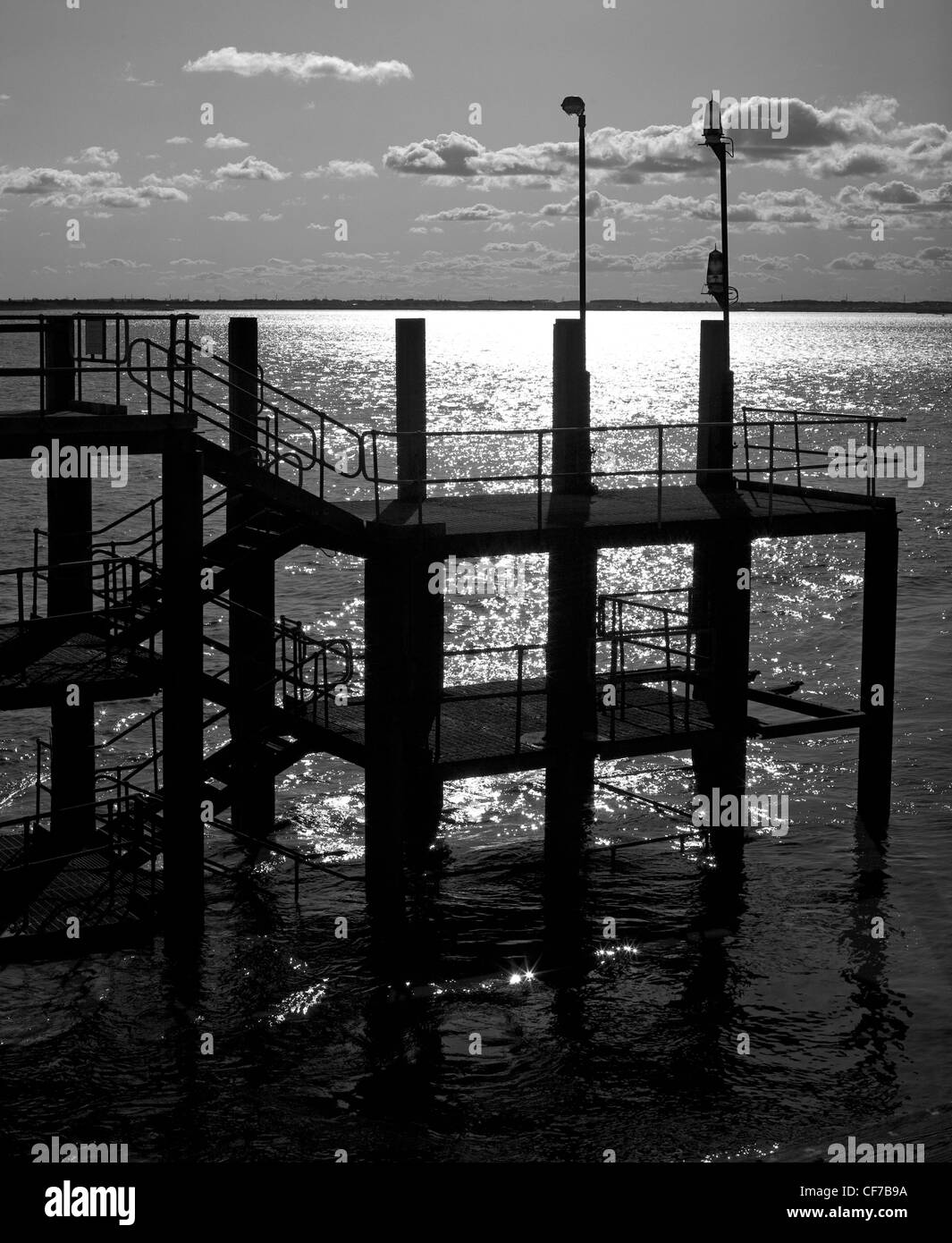 Alte Fähre Humber Passagier Steg an Victoria Pier Hull Feb 2012 Stockfoto