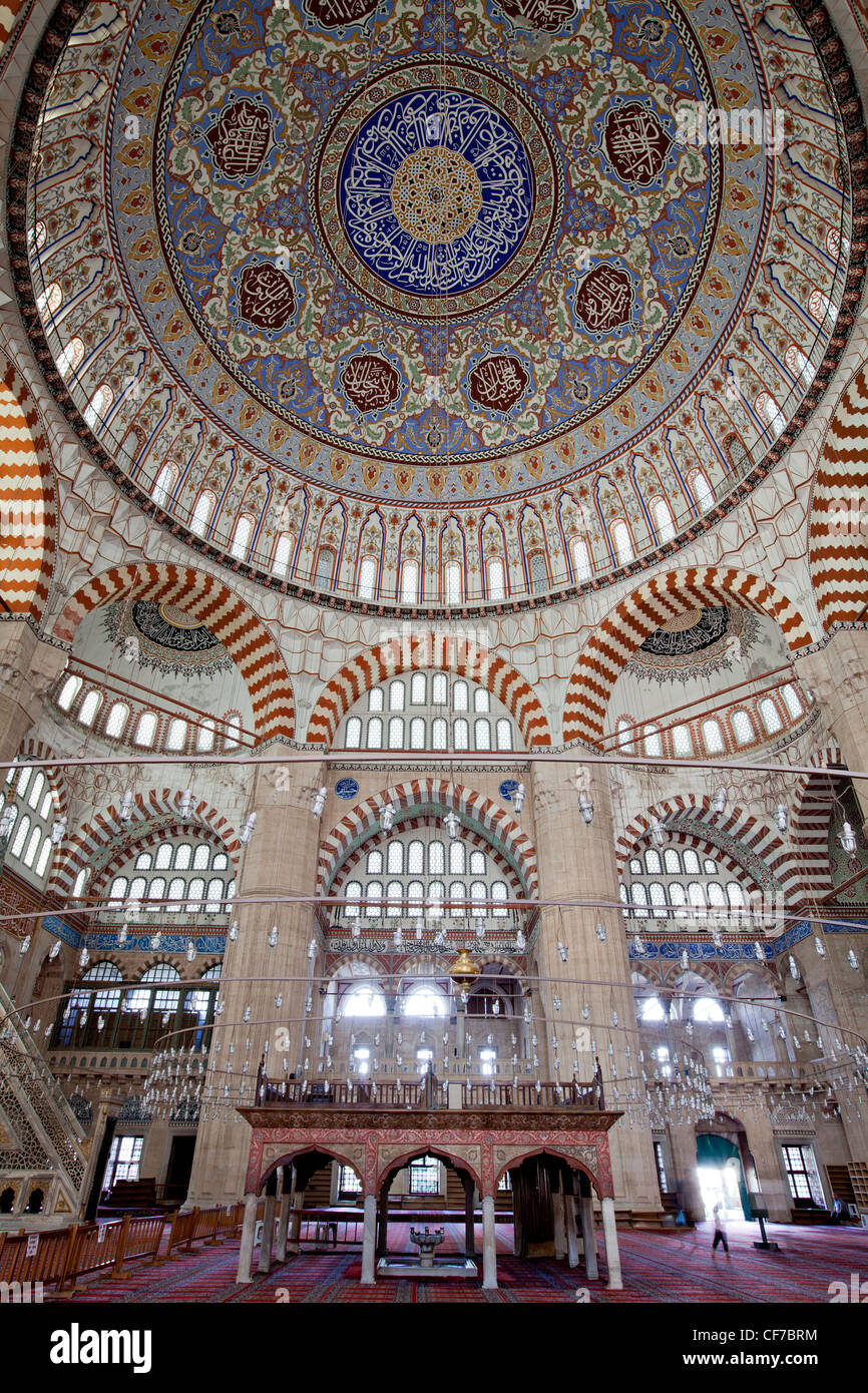 Innenansicht der Selimiye Moschee Stockfoto