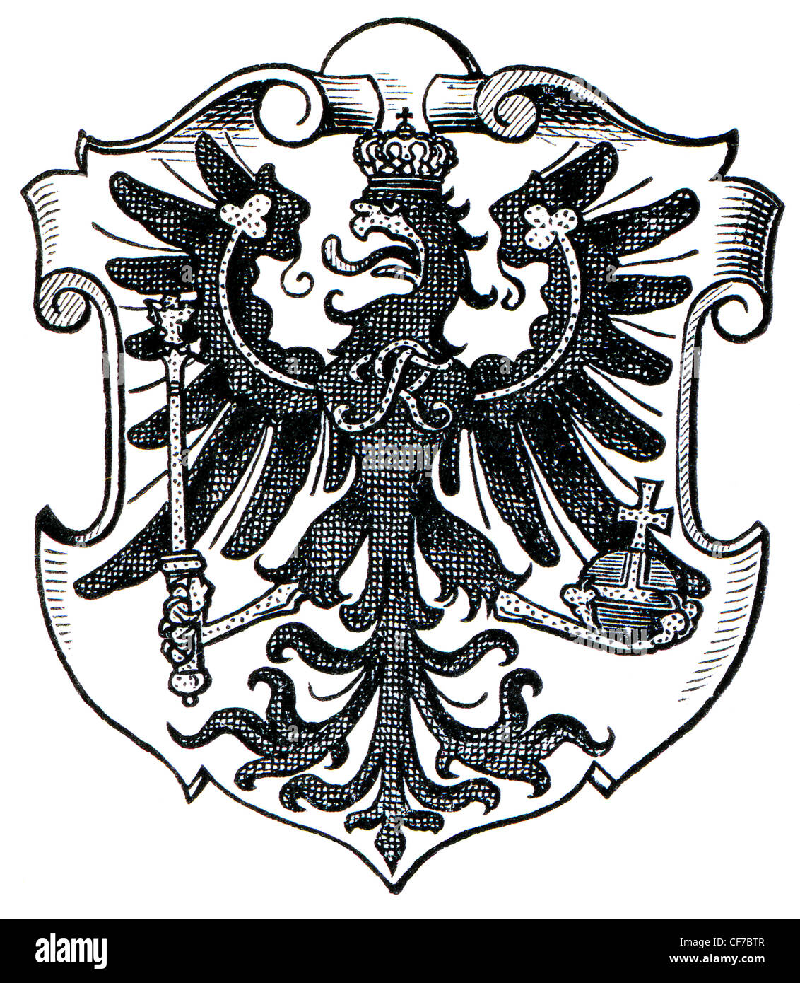 Wappen von Ostpreußen Stockfoto