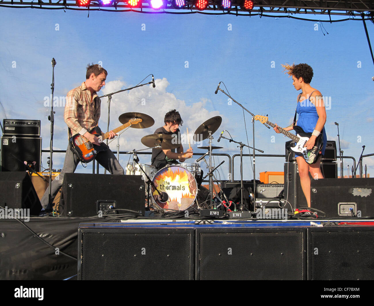 Die Thermik spielen Sasquatch Musikfestival, US-Bundesstaat Washington Stockfoto