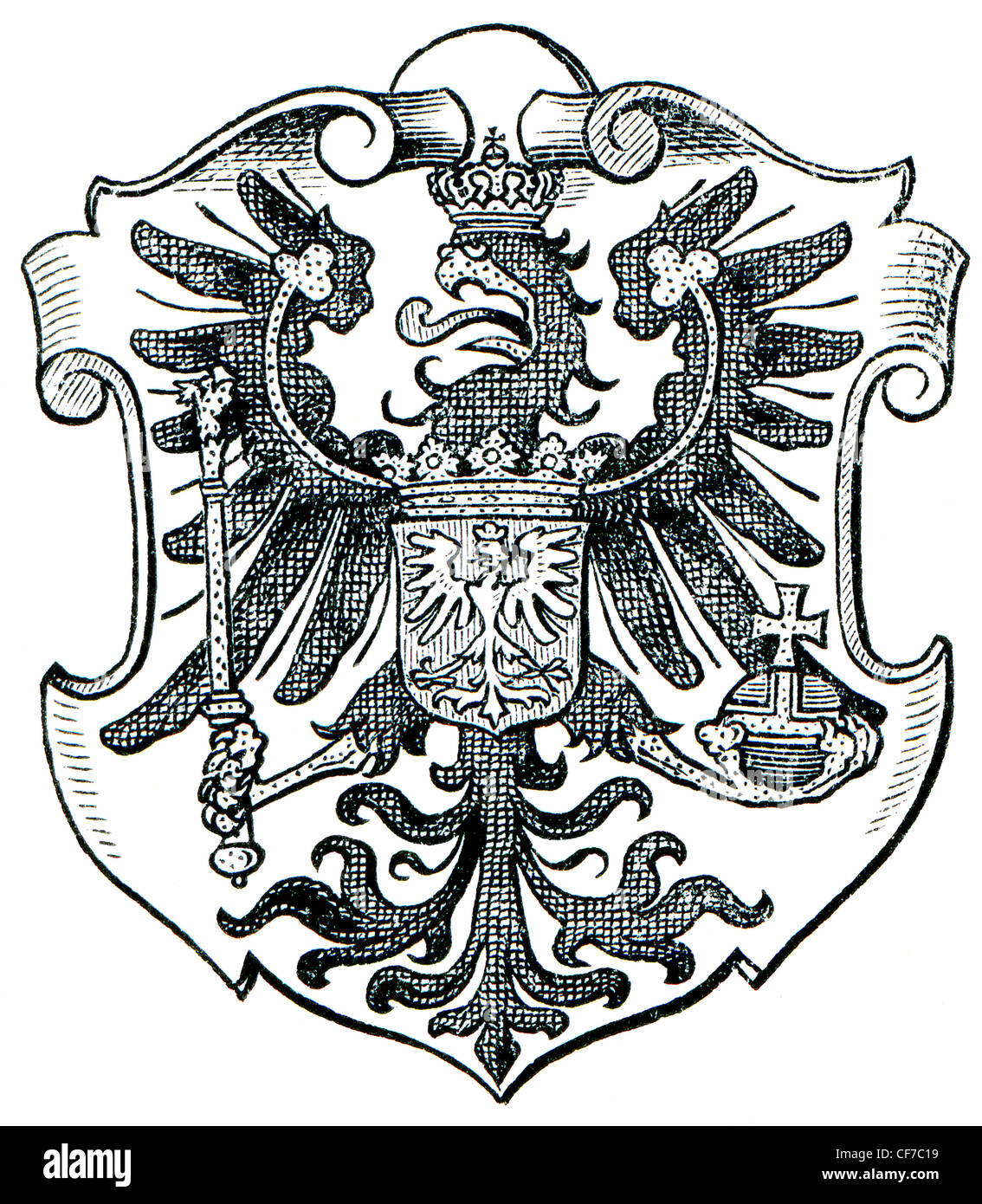 Wappen von Poznan Stockfoto