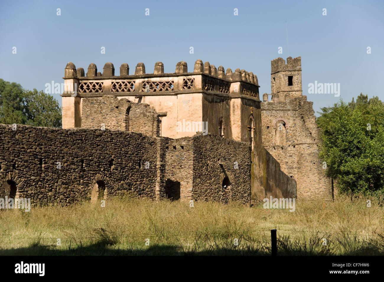 Mohanes Schloss Palast Iyasu im Royal Gehäuse in Gonder, Äthiopien Stockfoto