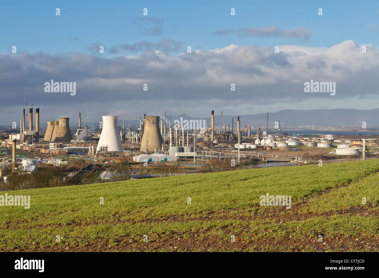 Grangemouth Ölraffinerie Stockfoto