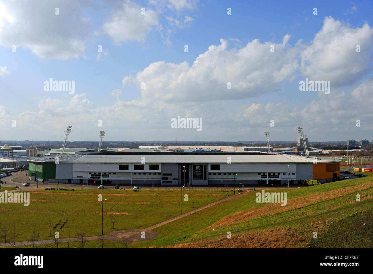 Das Keepmoat Stadion Heimat von Doncaster Rovers Football Club UK Stockfoto