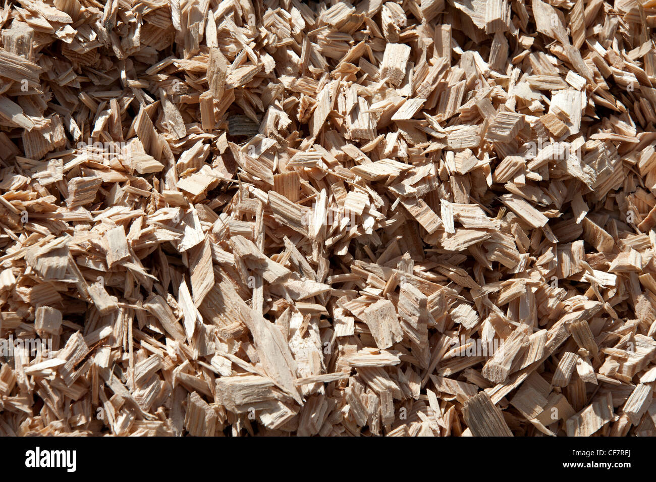 Hackschnitzel Stockfoto