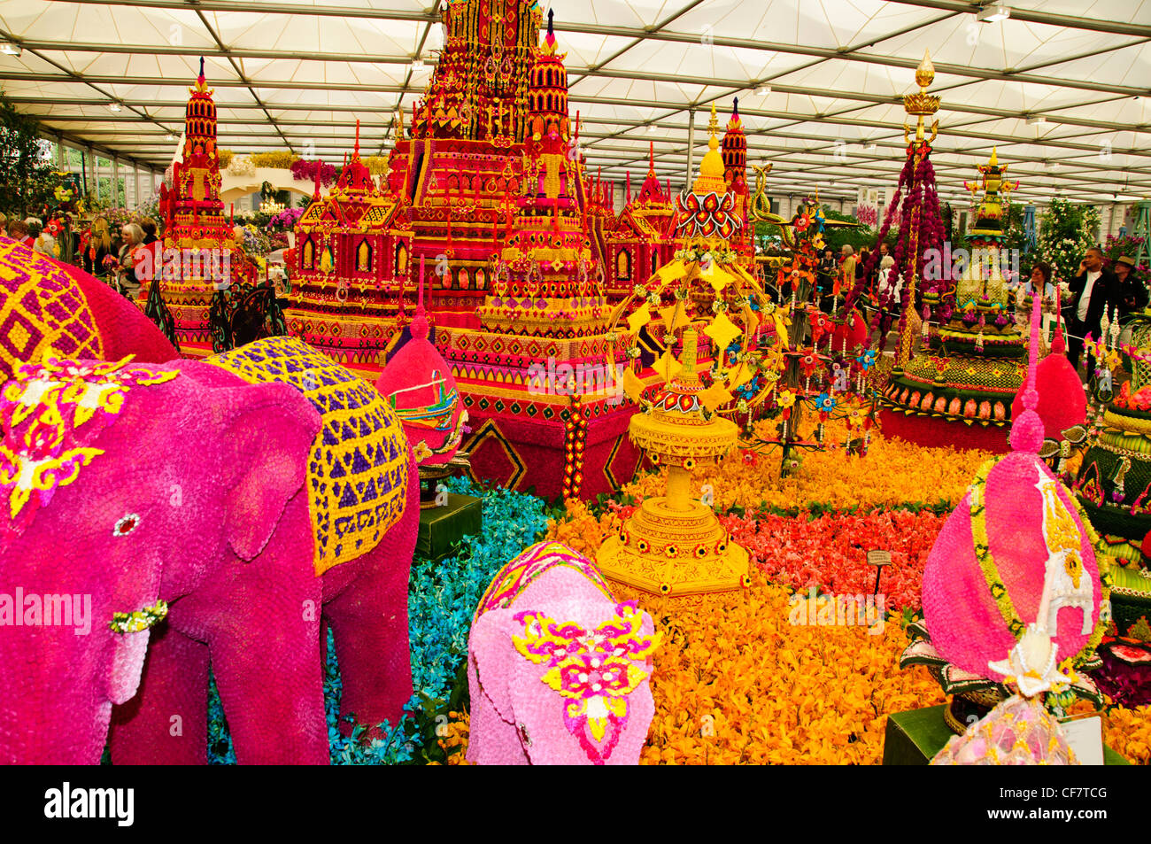 Nong Nooch Tropical Botanischer Garten Thailand, The RHS Chelsea Flower Show, formal bekannt als der große Spring Show, kann Event. Stockfoto