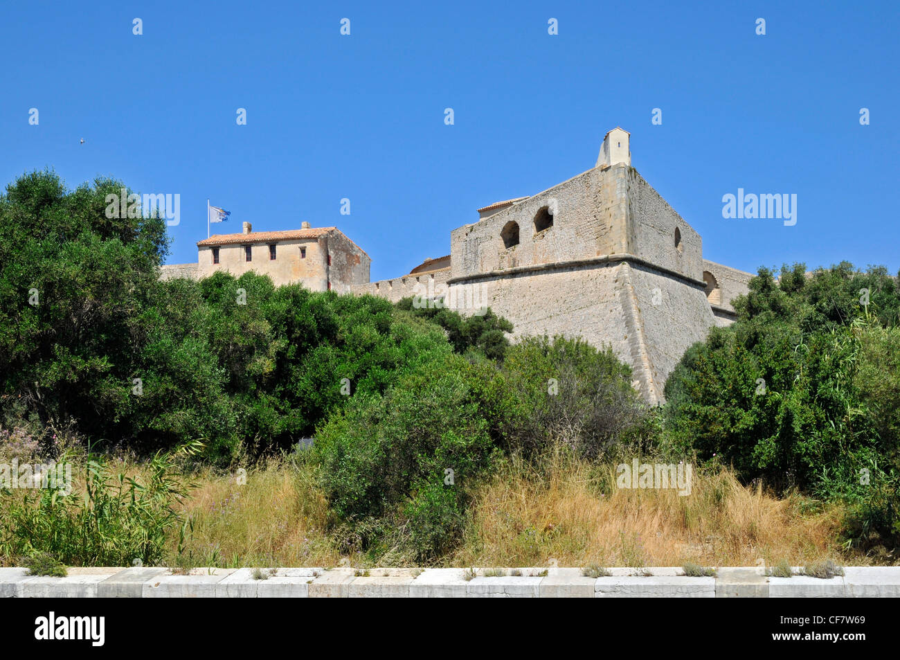Das Fort Carré von Antibes im Südosten Frankreichs, Alpes-Maritimes Abteilung von Vauban erbaut Stockfoto