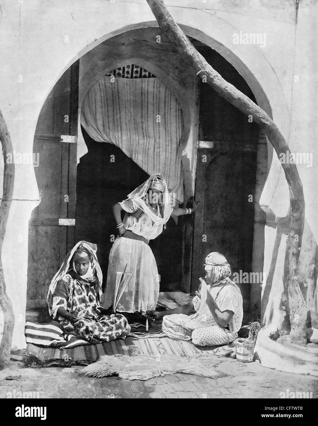 Gruppe von maurischen Frauen, Algerien, Afrika, ca. 1894 Stockfoto