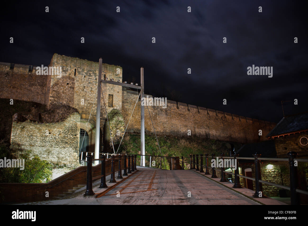 Burg Zugbrücke Stockfoto