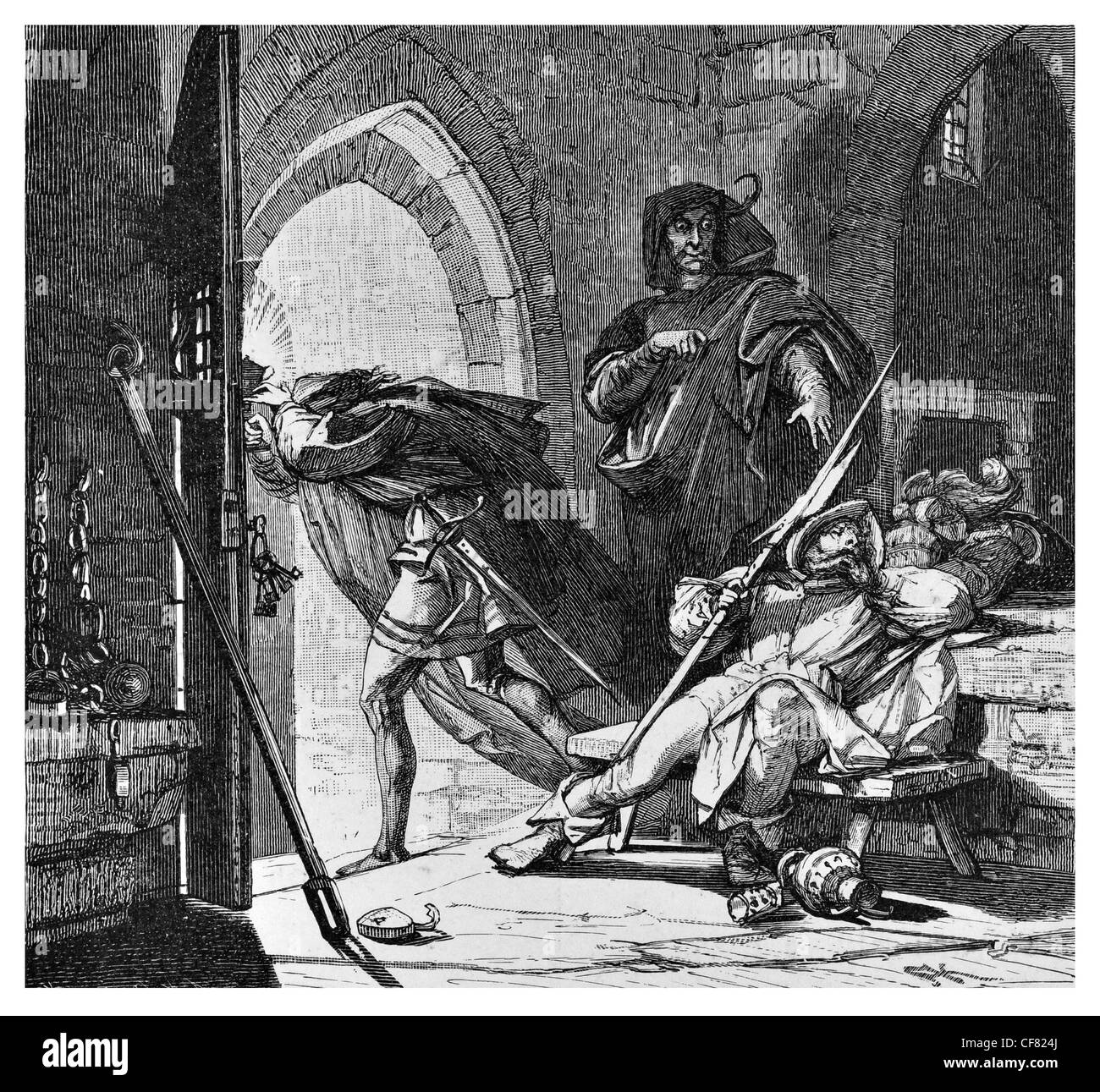 Faust Johann Wolfgang von Goethe A Tragödie 1870 Kostümen magische magische Geschichte Legende Mythos Geschichte Drama Theater Gesetzes Charakter Stockfoto