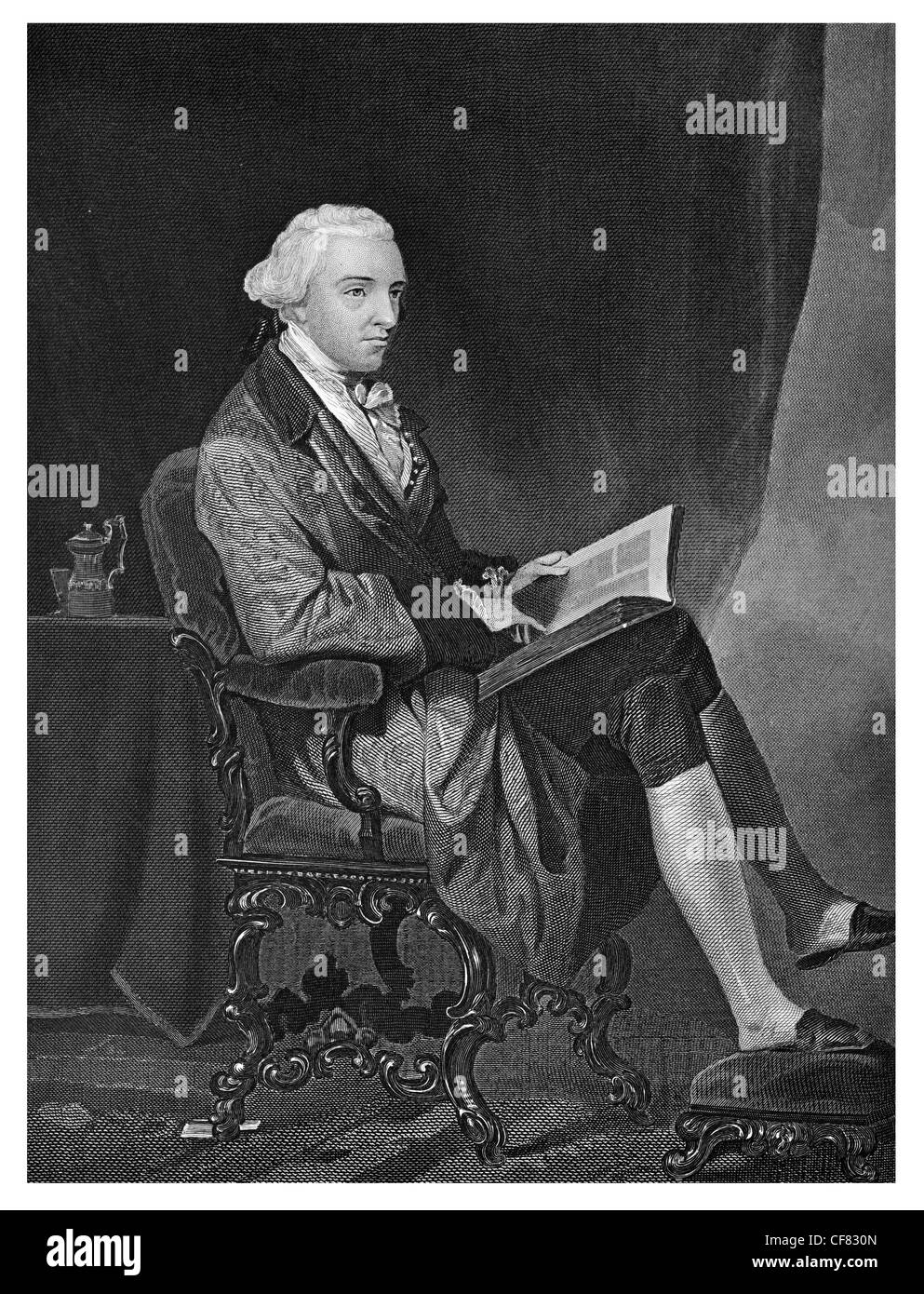 John Hancock 1737 1793 amerikanischen Revolutionsführer Unterzeichner der Unabhängigkeitserklärung Stockfoto