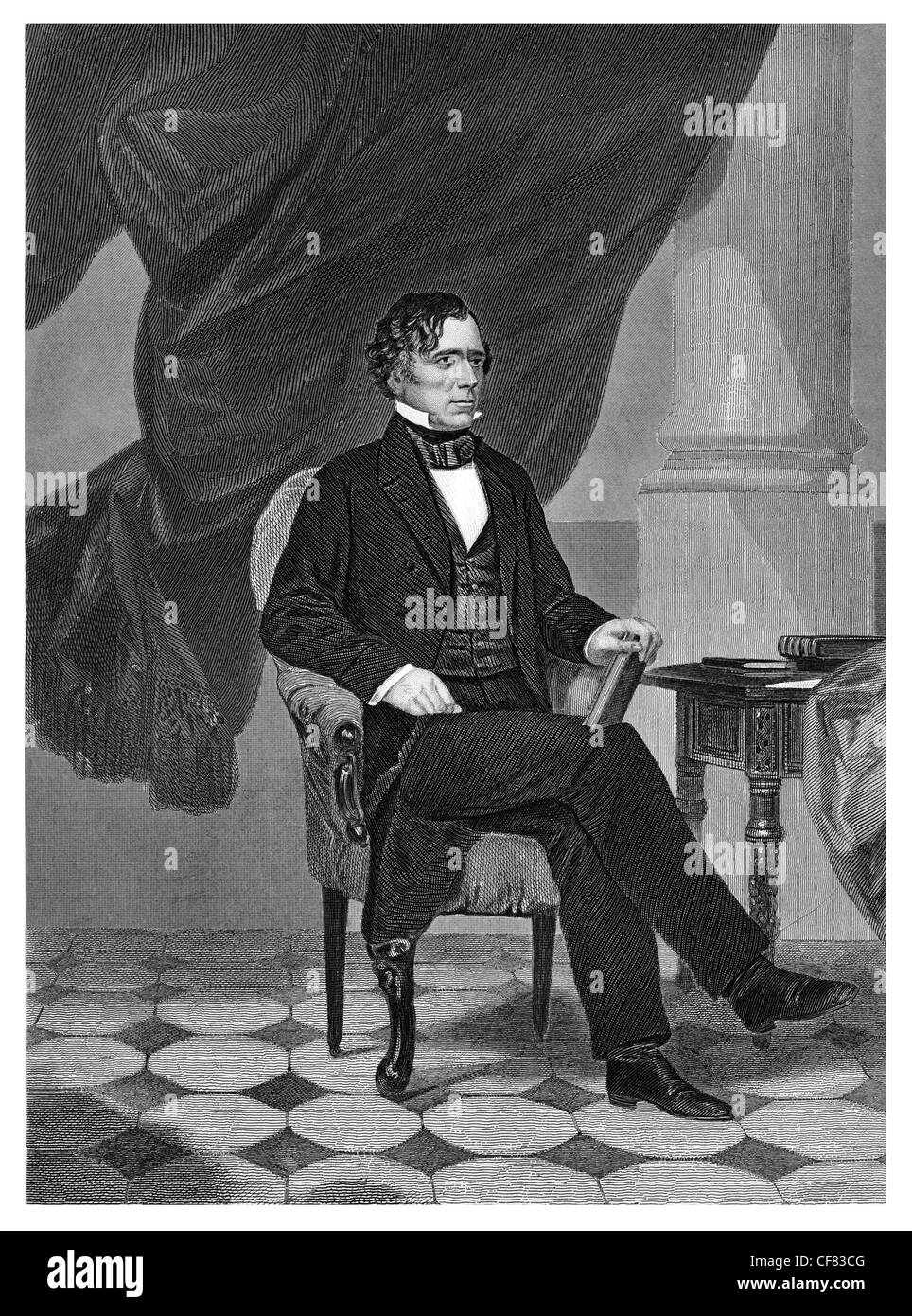 Franklin Pierce 1804 bis 1869 14. Präsident der Vereinigten Staaten von 1853 bis 1857 Stockfoto