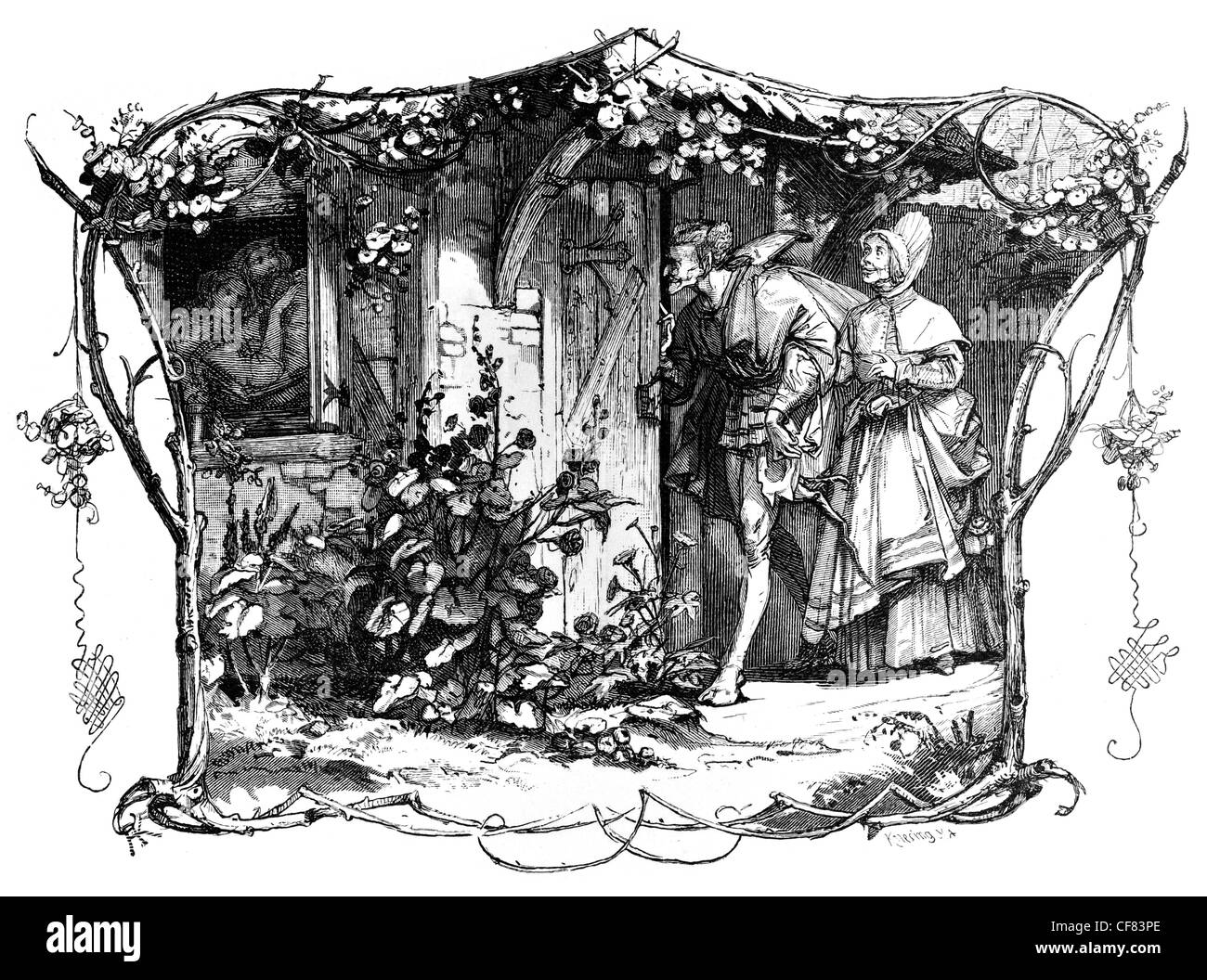 Faust Johann Wolfgang von Goethe A Tragödie 1870 Kostümen magische magische Geschichte Legende Mythos Geschichte Drama Theater Gesetzes Charakter Stockfoto