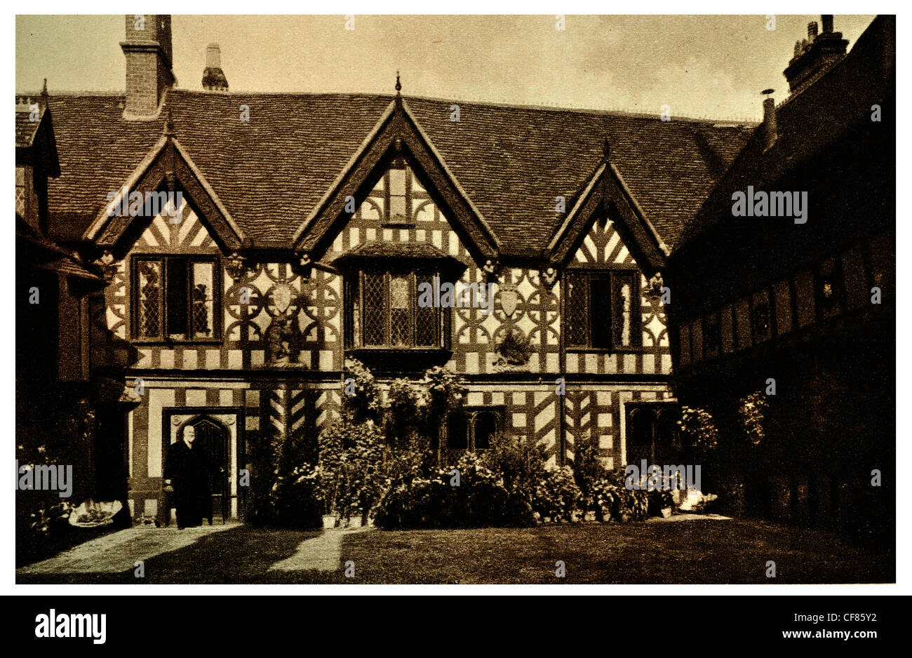 Lord Leycester Hospital in den Ruhestand zu Hause Warwick England West Gate High Street Warwickshire West Midlands England Europa UK Stockfoto