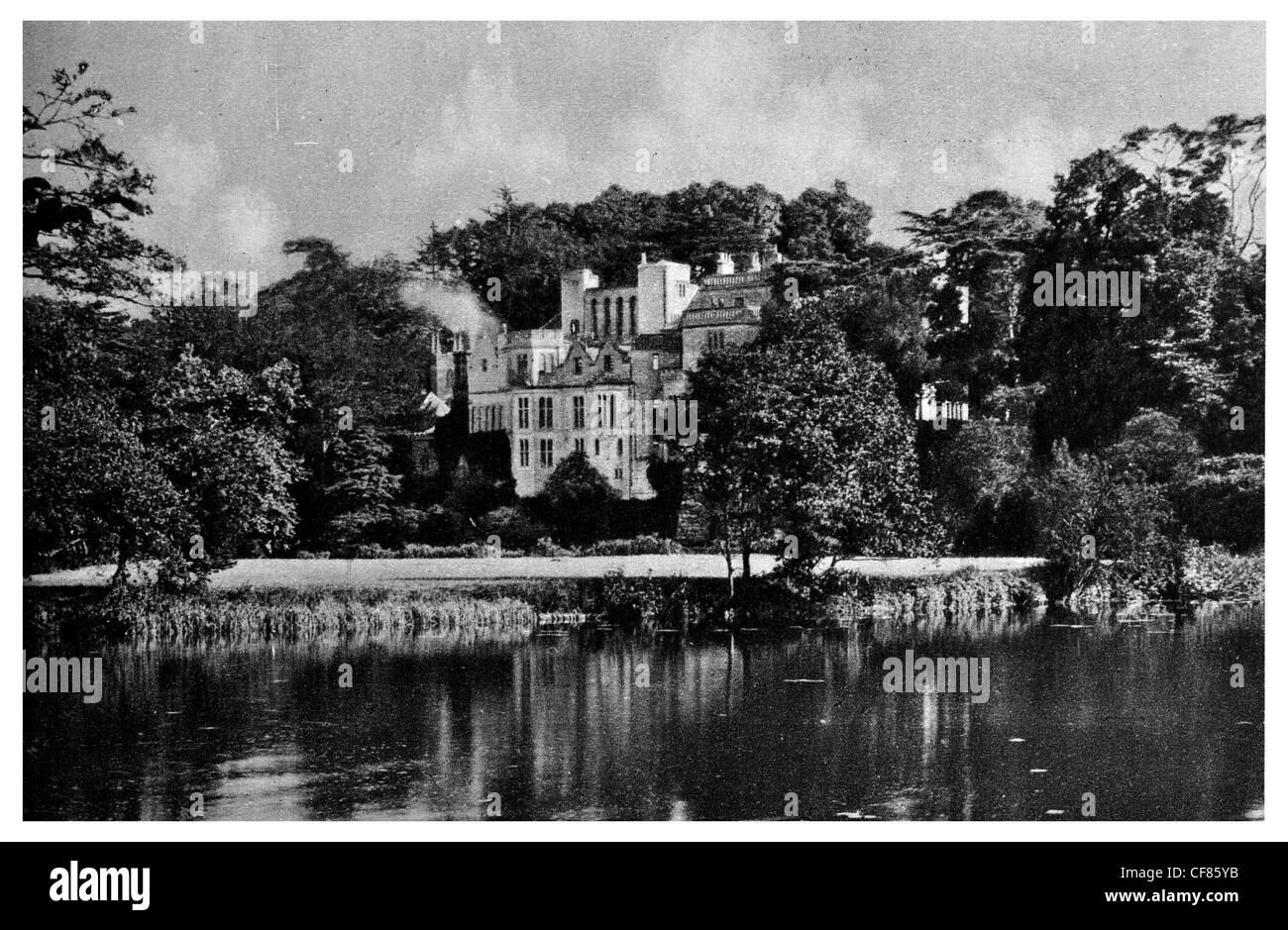 Kerls Cliffe House Fluss Avon Warwick Warwickshire England Land Manor ruinierte Ruine ruiniert UK Stockfoto