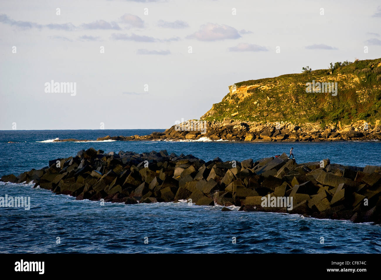 Golf von Biskaya außerhalb San Sebastian, Baskenland, Spanien Stockfoto