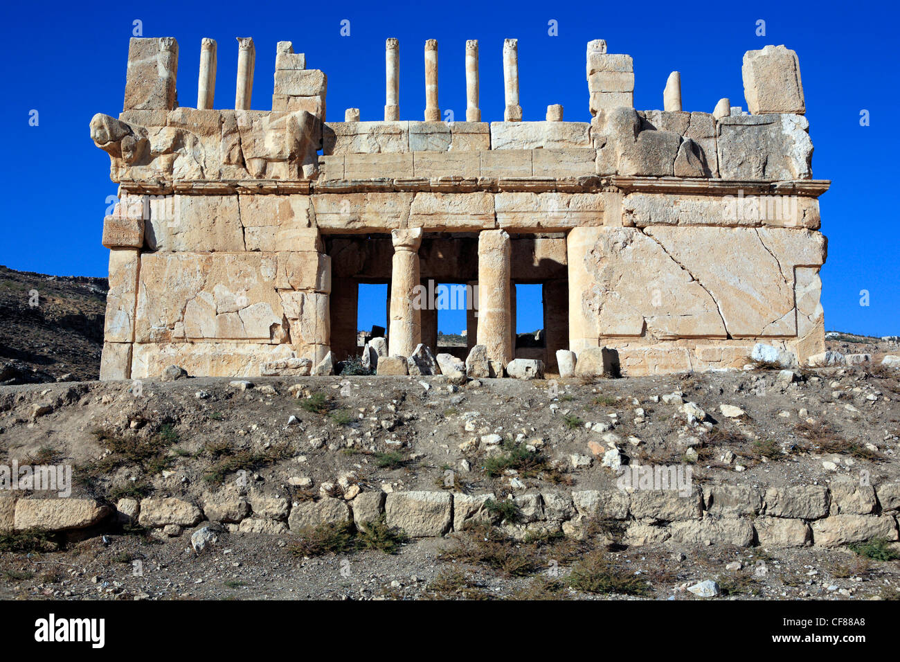 Nahost, Middle Eastern, Jordan, Jordanien, Architektur, bauen, Palast, Burg, Qasr al Abd, Irak al Amir, 2. Jahrhundert B Stockfoto