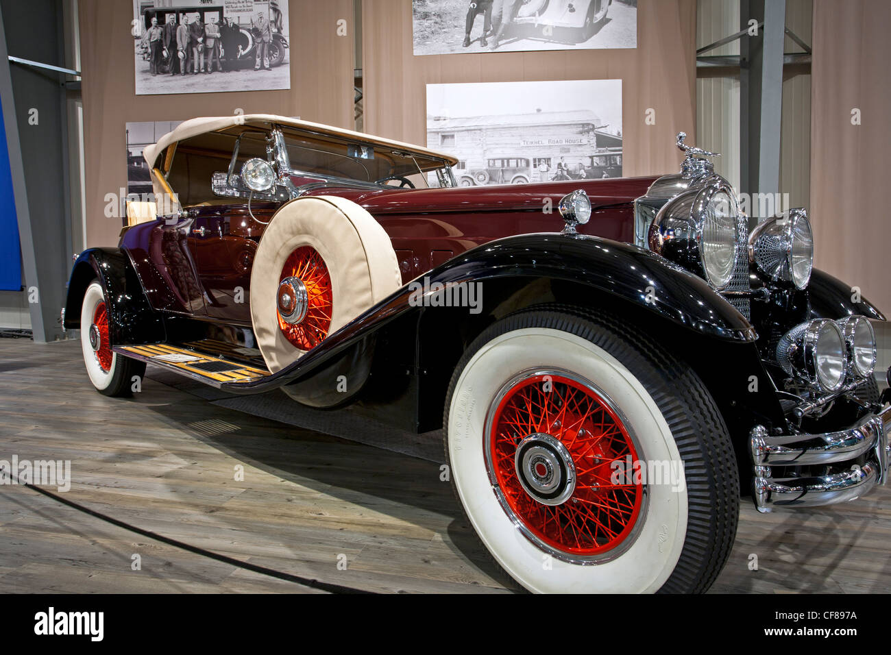 1930 Packard Deluxe acht Roadster 745-422. Fountainhead Antique Auto Museum. Fairbanks. Alaska. USA Stockfoto