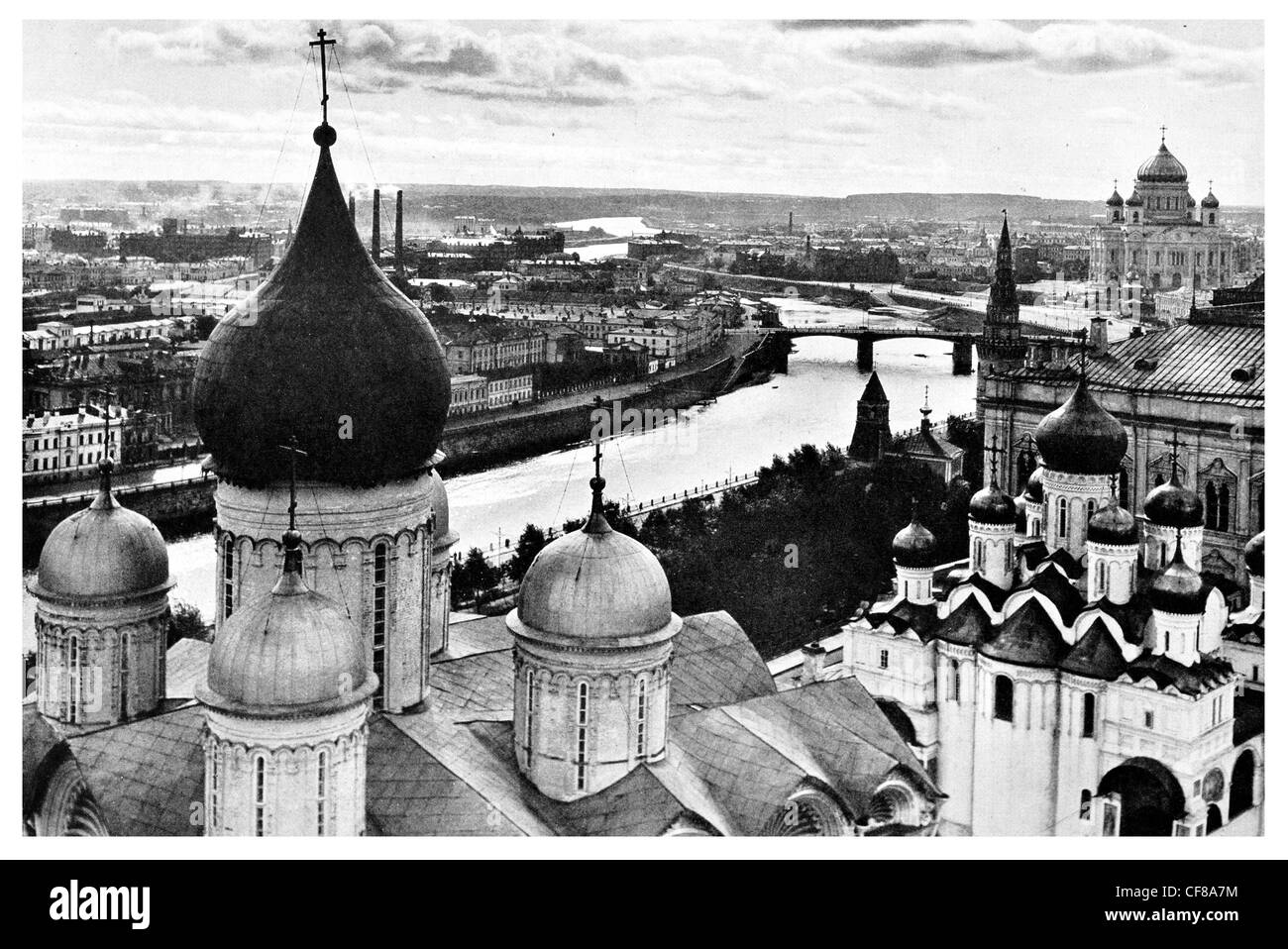 Kleine Mutter Moskau Ivan Veliki Turm Kreml Stockfoto