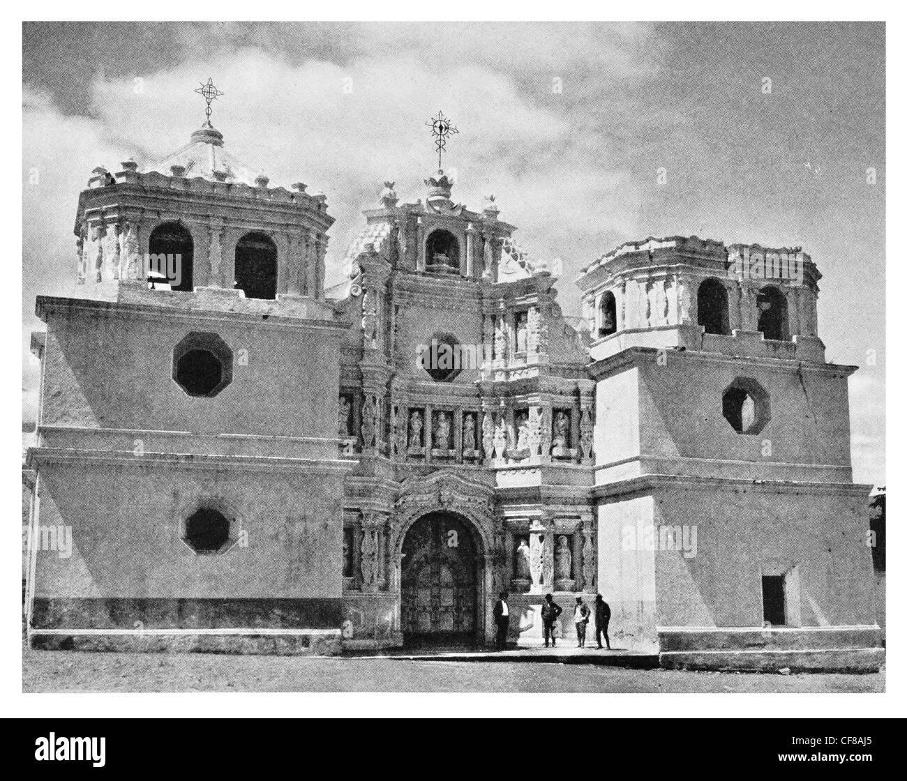 Alte Kirche von Ciudad Vieja guatemaltekischen Abteilung 1926 von Sacatepéquez Stockfoto