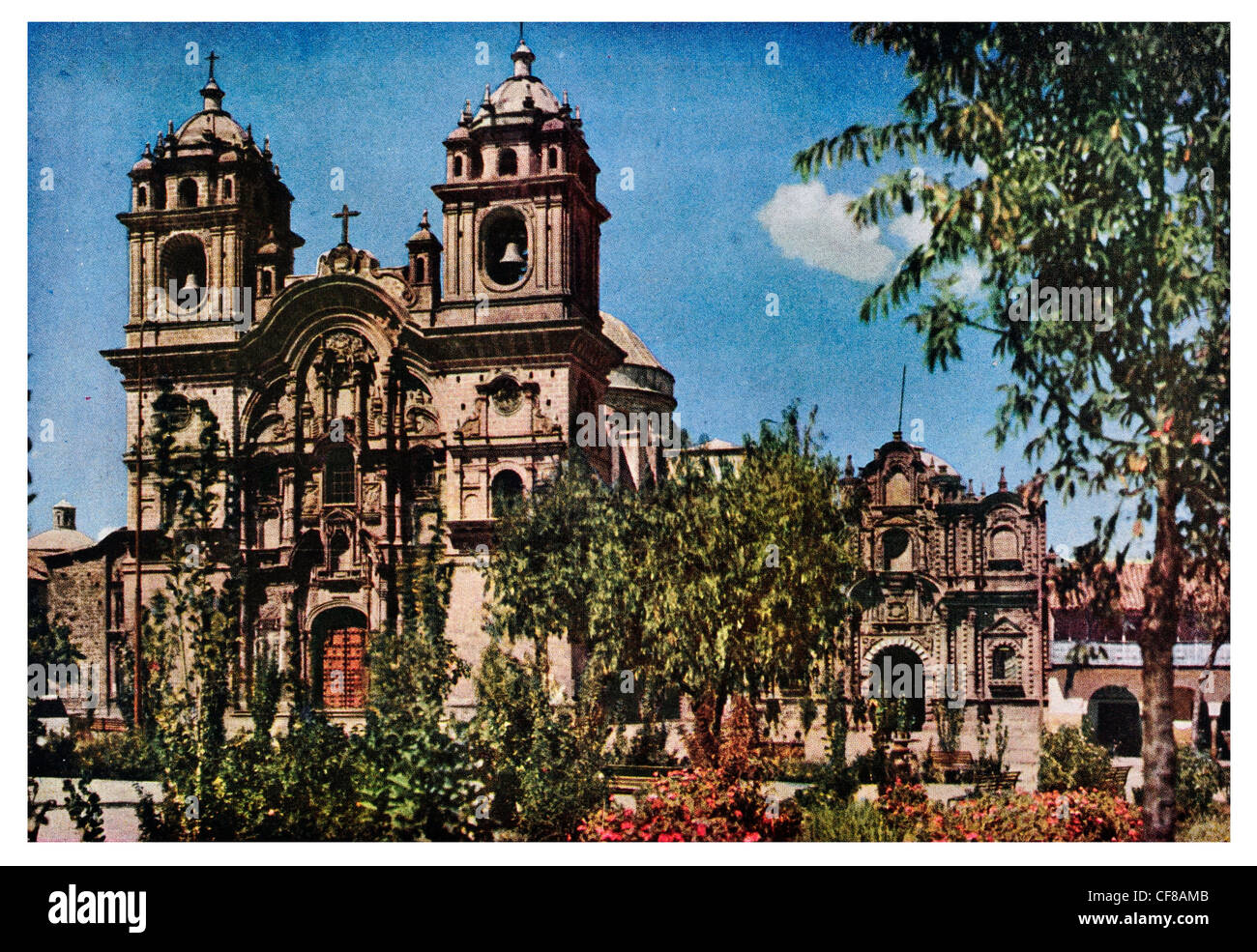 1927 Cuzco Peru Zentrum des Lernens Stockfoto